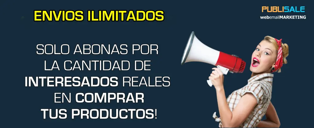 Envíos ilimitados de email marketing con PubliSale